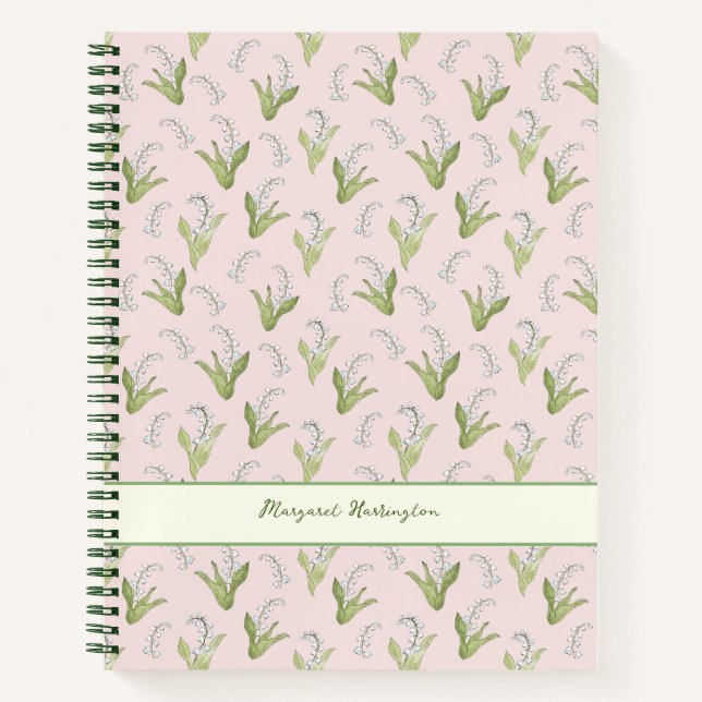 Carnet Lys à main de la Vallée Élégant rose-clair (Devant)