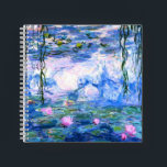Carnet Lys d'eau rose Monet<br><div class="desc">Un carnet Monet rose nénuphars avec de belles nénuphars roses flottant dans un étang bleu calme avec des nénuphars. Un grand cadeau Monet pour les amateurs d'impressionnisme et d'art français. Impressionnisme nature serein avec de belles fleurs et paysage d'étang pittoresque.</div>
