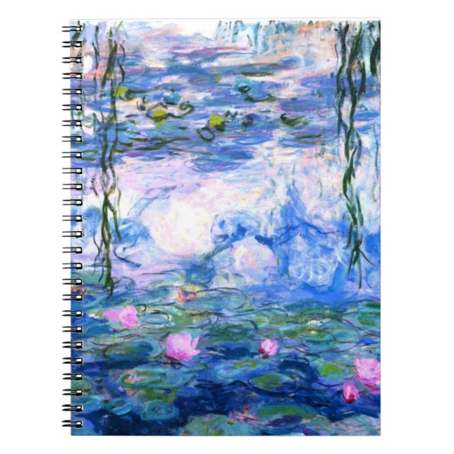 Carnet Lys d'eau rose Monet (Devant)