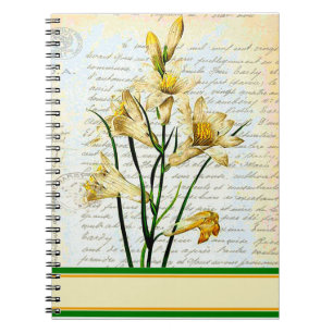 Carnet lys et écriture