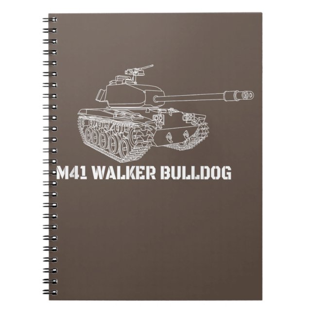 Carnet M41 Walker Bulldog American Light Army Tank Don (Devant)
