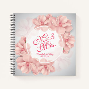 Carnet M. & Mme Floral Watercolor Mariage Guestbook