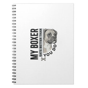 Carnet Ma chemise pour amoureux de Boxer qui mange mieux