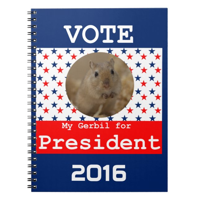 Carnet Ma gerbille pour le Président Notebook (Devant)