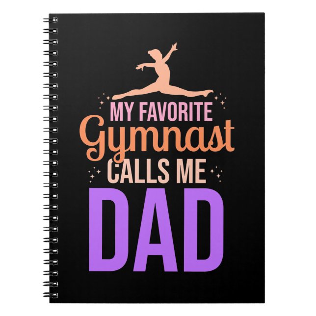 Carnet Ma Gymnaste Favorite M'Appelle Papa (Devant)
