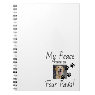 Carnet Ma paix repose sur quatre pattes - Citation de l'a