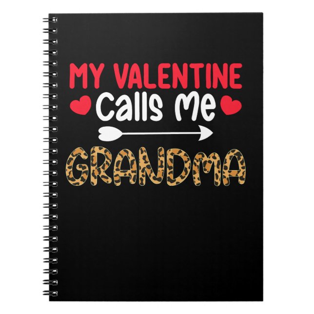 Carnet Ma Saint-Valentin m'appelle grand-mère Léopard Buf (Devant)