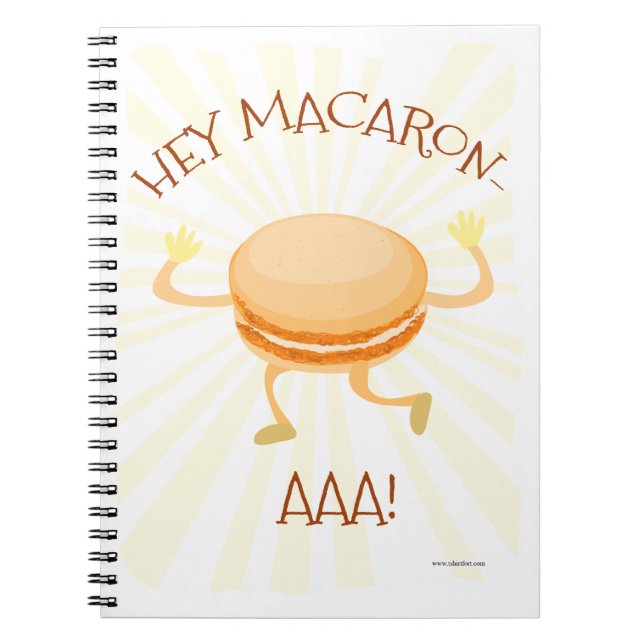 Carnet Macaron Dance Cookie Caricature mignonne Art amusa (Devant)