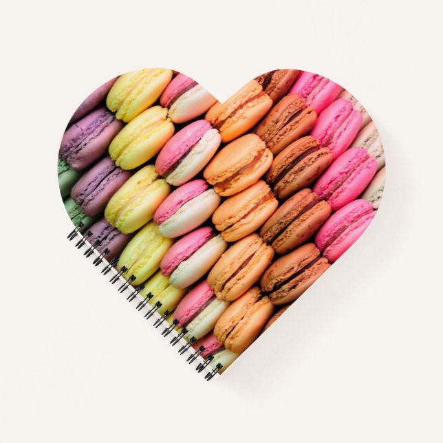 Carnet Macarons Colorés Drôles (Devant)