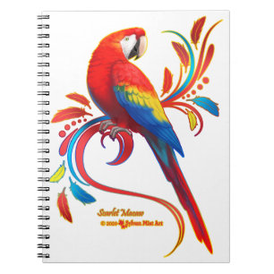 Carnet Macaw-Scarlet