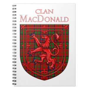Carnet MacDonald de Glencoe Tartan Scottish Plaid