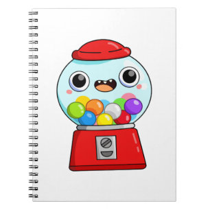 Carnet Machine à gumball Cute Kawaii