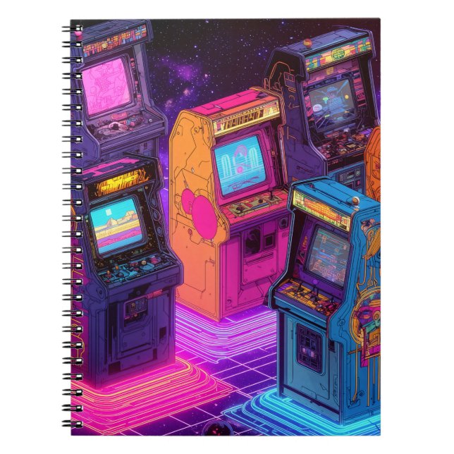 Carnet Machines à arcades rétro (Devant)