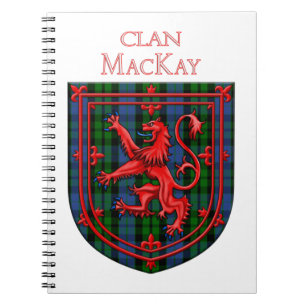 Carnet MacKay Tartan Scottish Plaid Lion Rampant