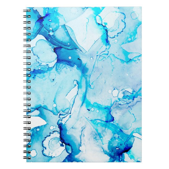Carnet Macro Nuages. Sapphirine et points de couleur blan (Devant)