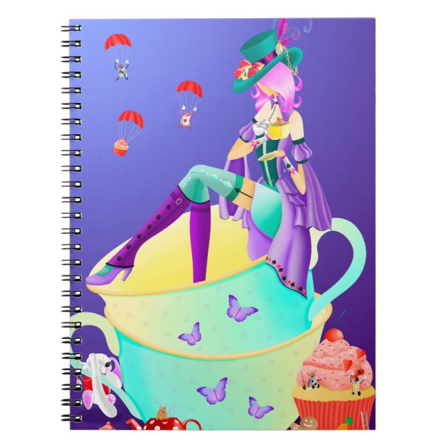 Carnet Mad Hatter dans Teacup Wonderland (Devant)