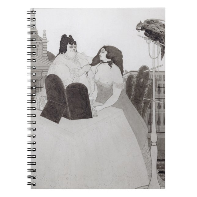 Carnet Madame à la coiffeuse (encre et lavage) (Devant)