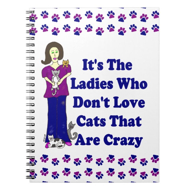 Carnet Madame de chat (non fou) (Devant)