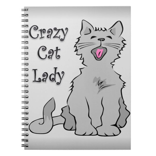Carnet Madame folle de chat (Devant)