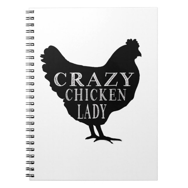 Carnet Madame folle mignonne de poulet (Devant)