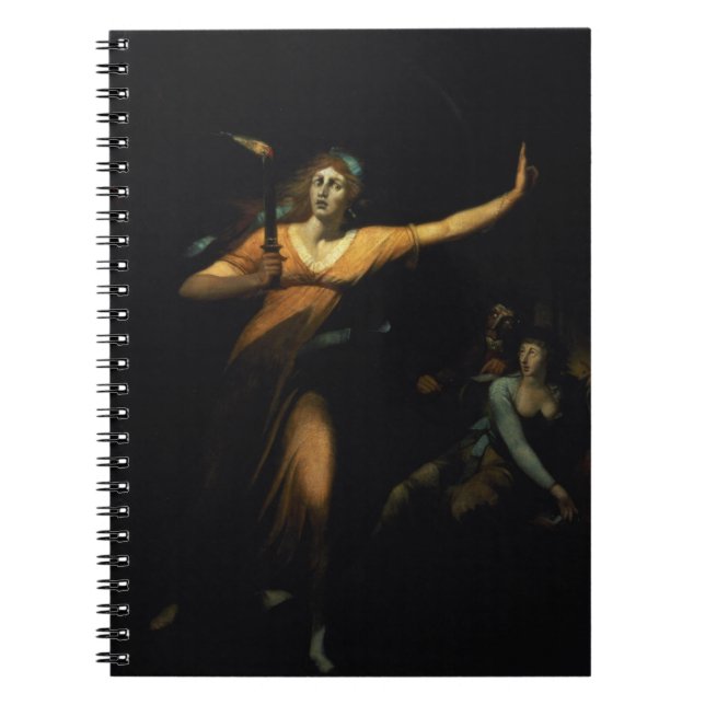 Carnet Madame Macbeth Sleepwalking, 1783 (huile sur la (Devant)