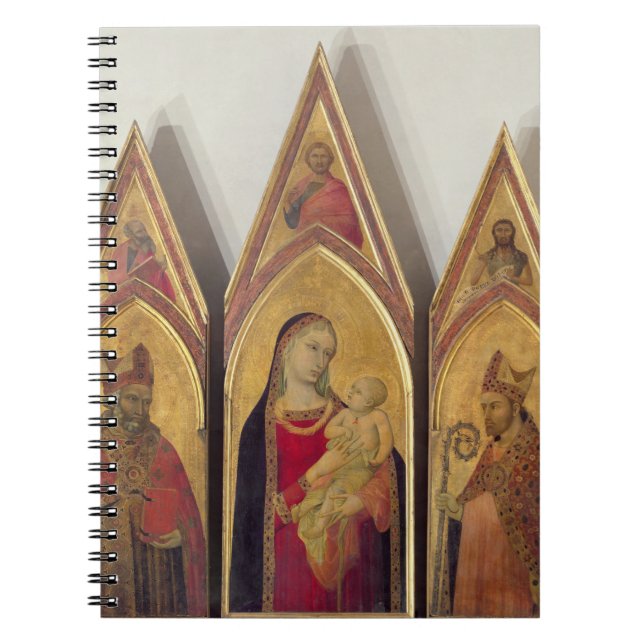 Carnet Madonna et enfant avec des solides solubles. (Devant)