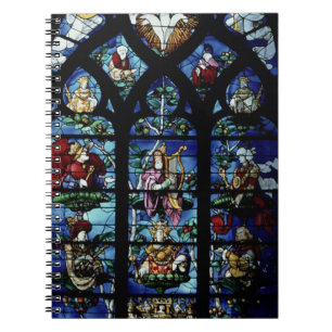 Carnet Madonna et enfant avec les anges et le reflec de