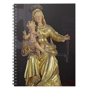 Carnet Madonna et enfant, XVIIème siècle (bois doré)