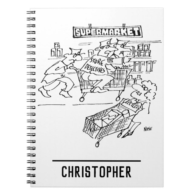 Carnet Magasin de détectives dans un supermarché (Devant)