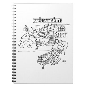 Carnet Magasin de détectives dans un supermarché