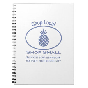 Carnet Magasiner local, Acheter Petite ananas bleu