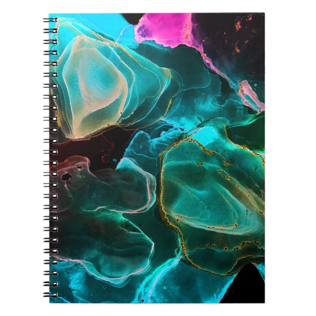 Carnet Magic Background. Hand Paint. Flow Creativity Wate (Devant)