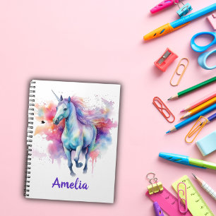 Carnet Magic Unicorn Personnalisé Kid Sketchbook School