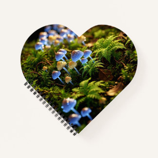 Carnet Magical Bioluminescent Fungi - Deep Forest