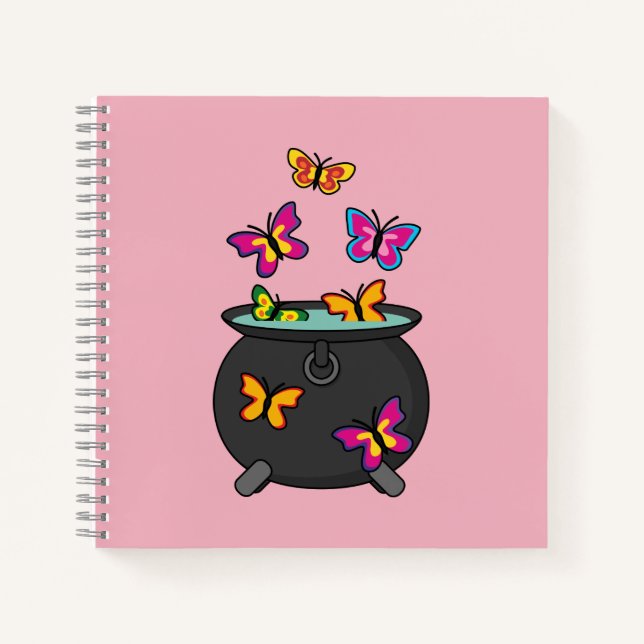 Carnet Magical Butterflies from a cauldron (Devant)