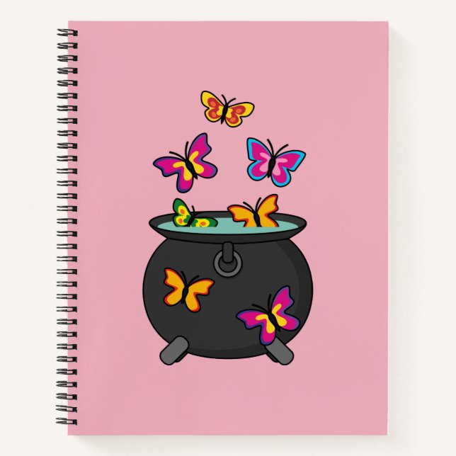 Carnet Magical Butterflies from a cauldron (Devant)