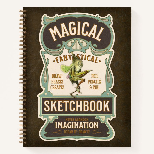 Carnet “Magical Fantastical Sketchbook” 8.5 x 11" (Devant)
