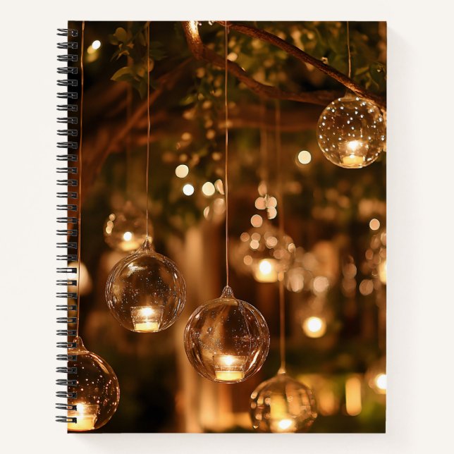 Carnet Magical Hanging Glass Lanterns Candle (Devant)