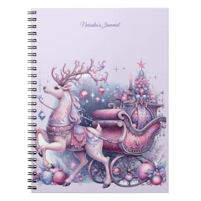 Carnet Magical Purple Reindeer (Devant)
