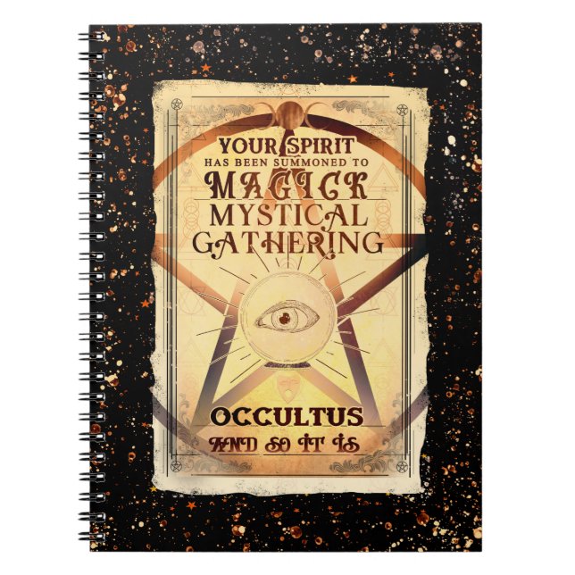 Carnet Magick Mystical Gthering Magic Fortune Teller Eye (Devant)