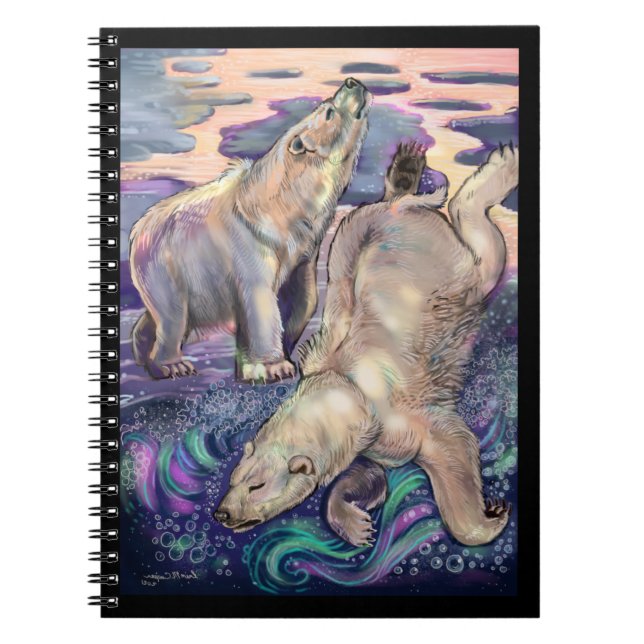 Carnet Magie de l'ours polaire  (Devant)