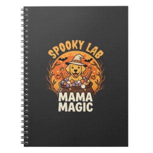 Carnet Magie de maman Labrador Halloween