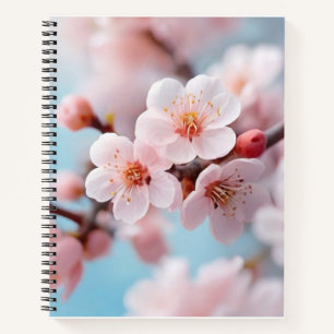 Carnet Magie en fleurs roses
