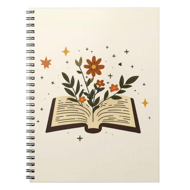 Carnet Magie Florale Livre Ouvert (Devant)