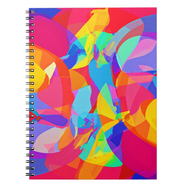 Carnet Magie Motif colorée vive (Devant)