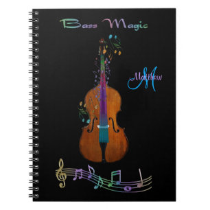 Carnet magique bas personnalisé de musique