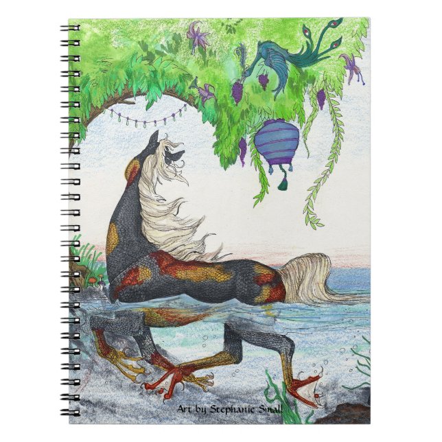 Carnet magique de poissons de cheval de l'eau de (Devant)