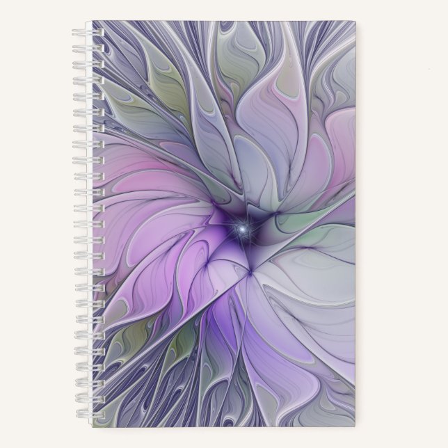 Carnet Magnifique beauté moderne abstraite fleur d'art fr (Recto)