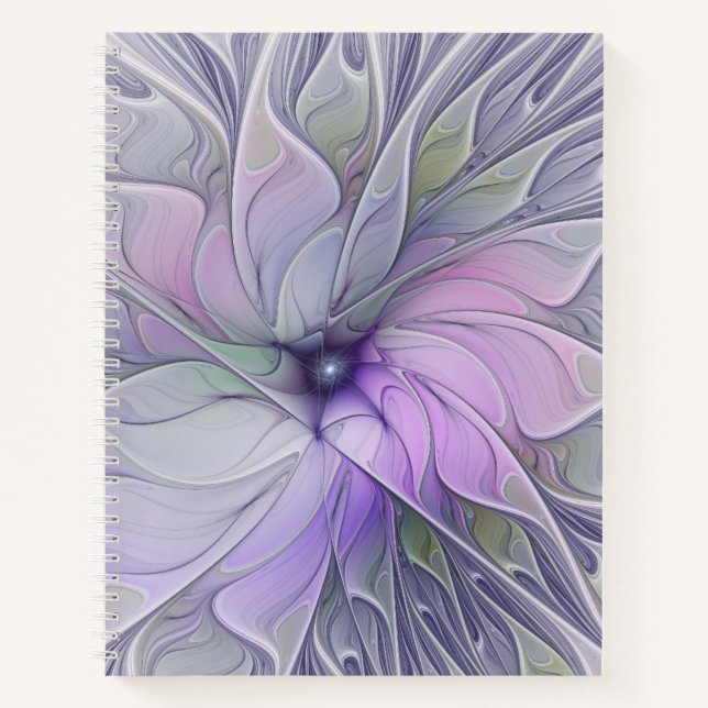 Carnet Magnifique beauté moderne abstraite fleur d'art fr (Devant)