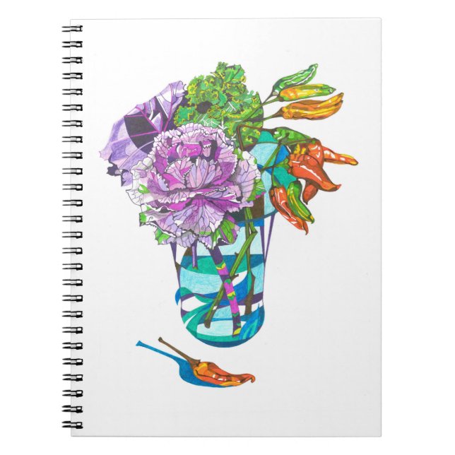 Carnet Magnifique bouquet végétal d'automne (Devant)
